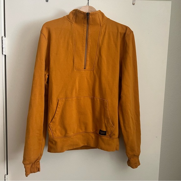 REI CoOp Mens Quarter Zip- Mustard/Maize - Picture 5 of 5
